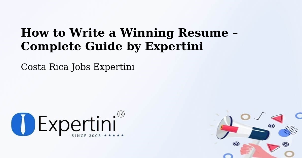 Resume Writing Guide for Job Seekers – Limón - Limón, Costa Rica Jobs Expertini